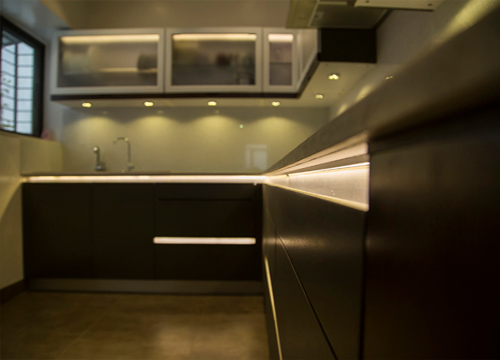 PU Painted modular kitchen