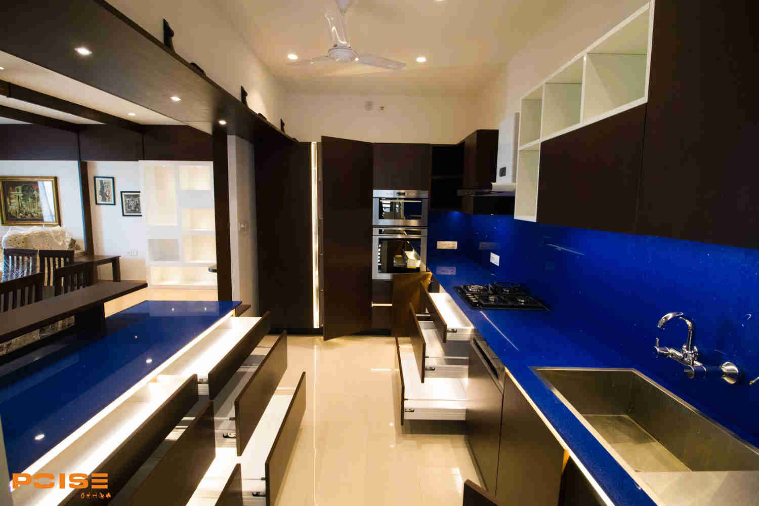 veneer modular kitchen 